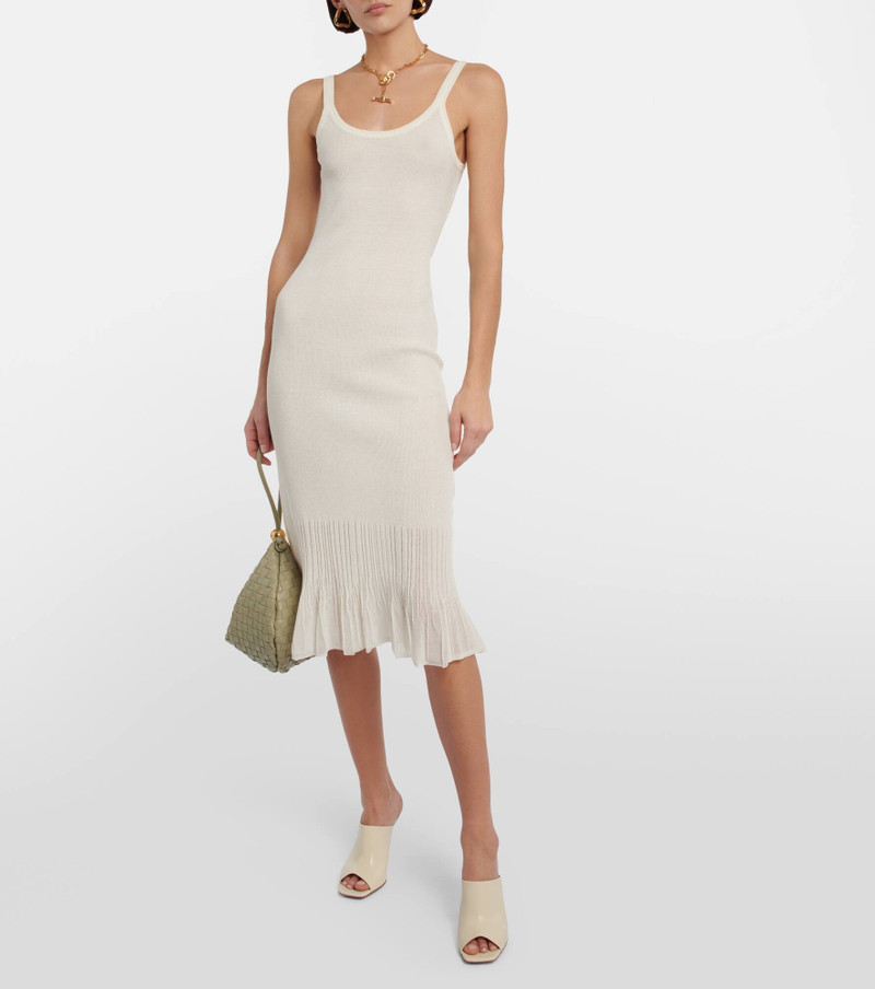 Bottega Veneta Ribbed knit midi dress outlook
