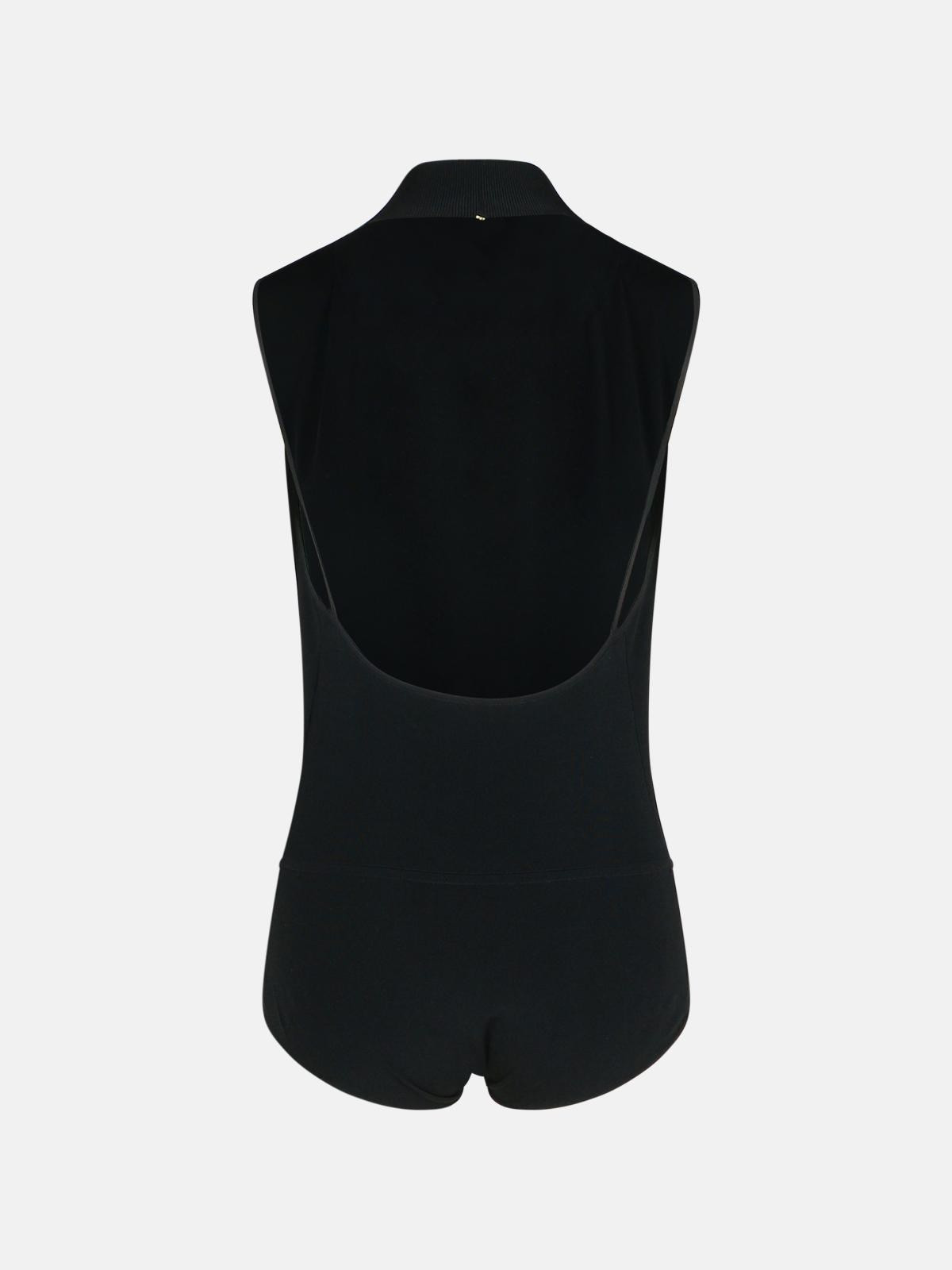 'ABANO' BLACK VISCOSE BLEND SWEATER - 3