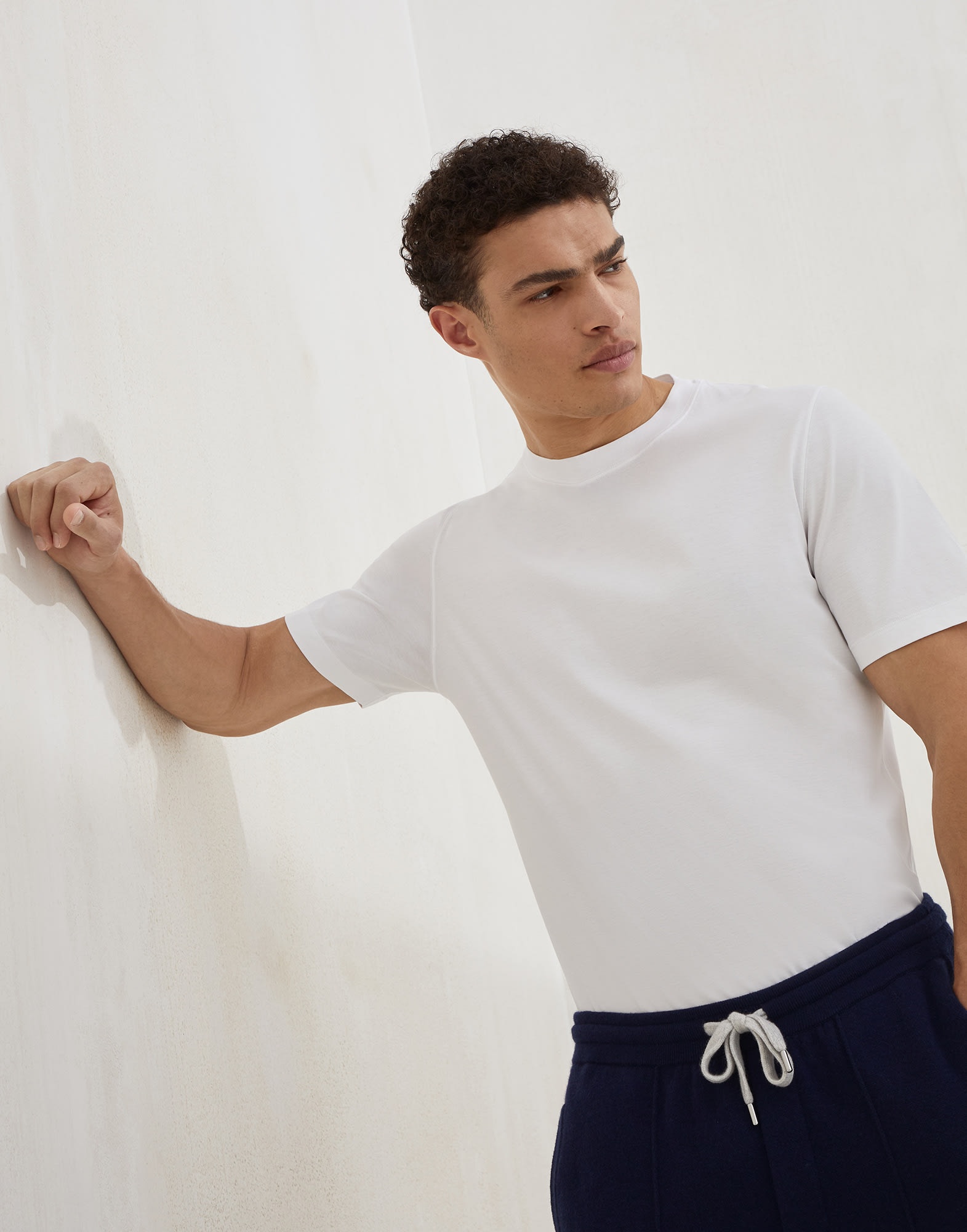 Cotton jersey crew neck T-shirt - 4