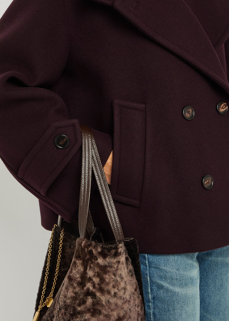 Chloe Double-breasted Wool-blend Jacket - 5