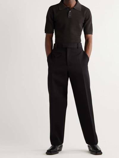 Bottega Veneta Slim-Fit Tech-Mesh Polo Shirt outlook