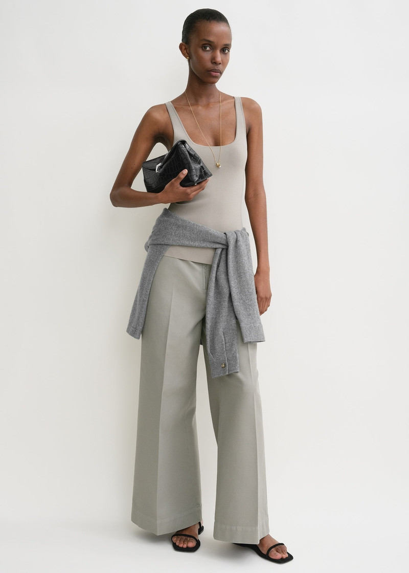 TOTEME Compact knit tank dove outlook