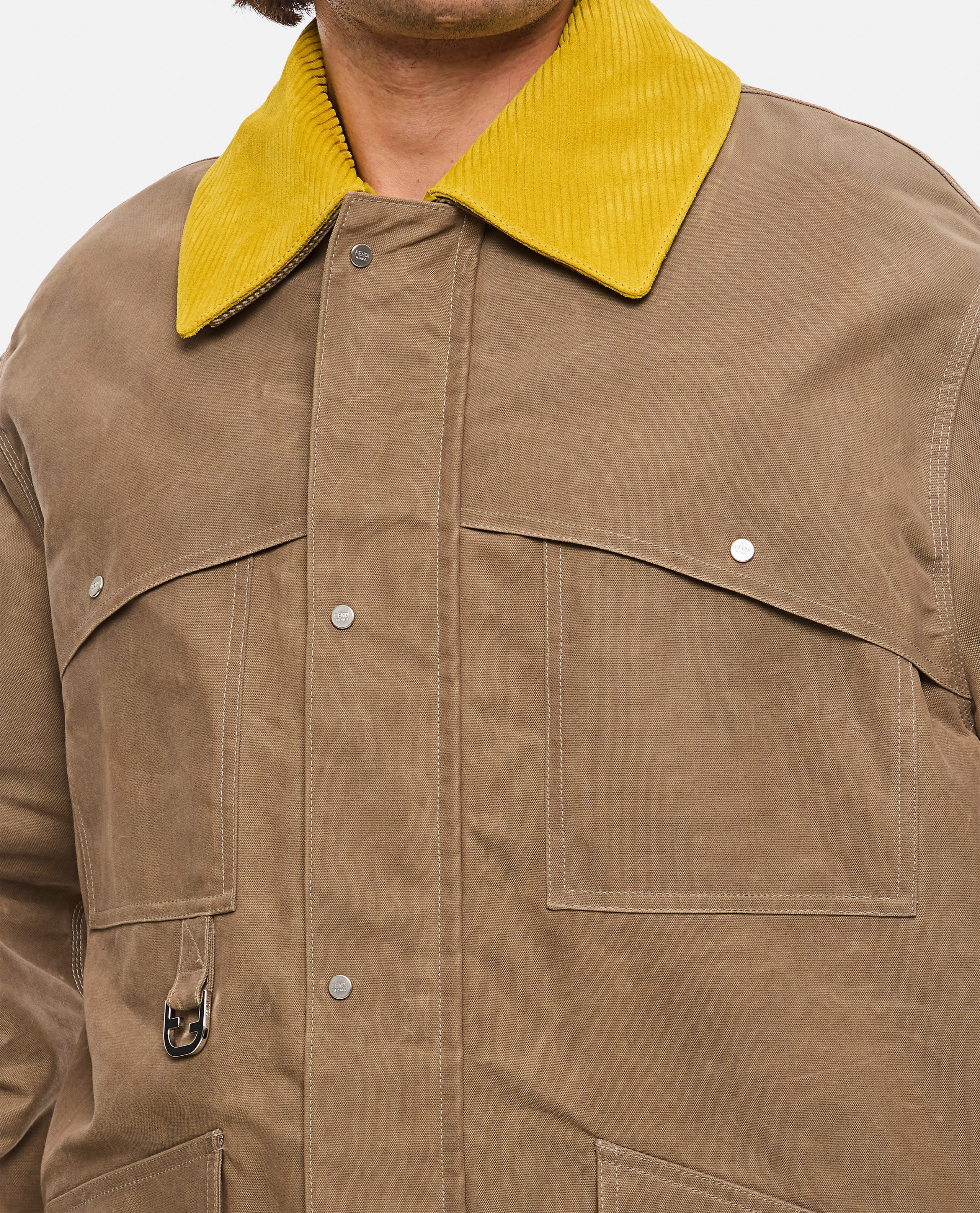 Fendi Men Blouson Oiled Reps Cotton - 4