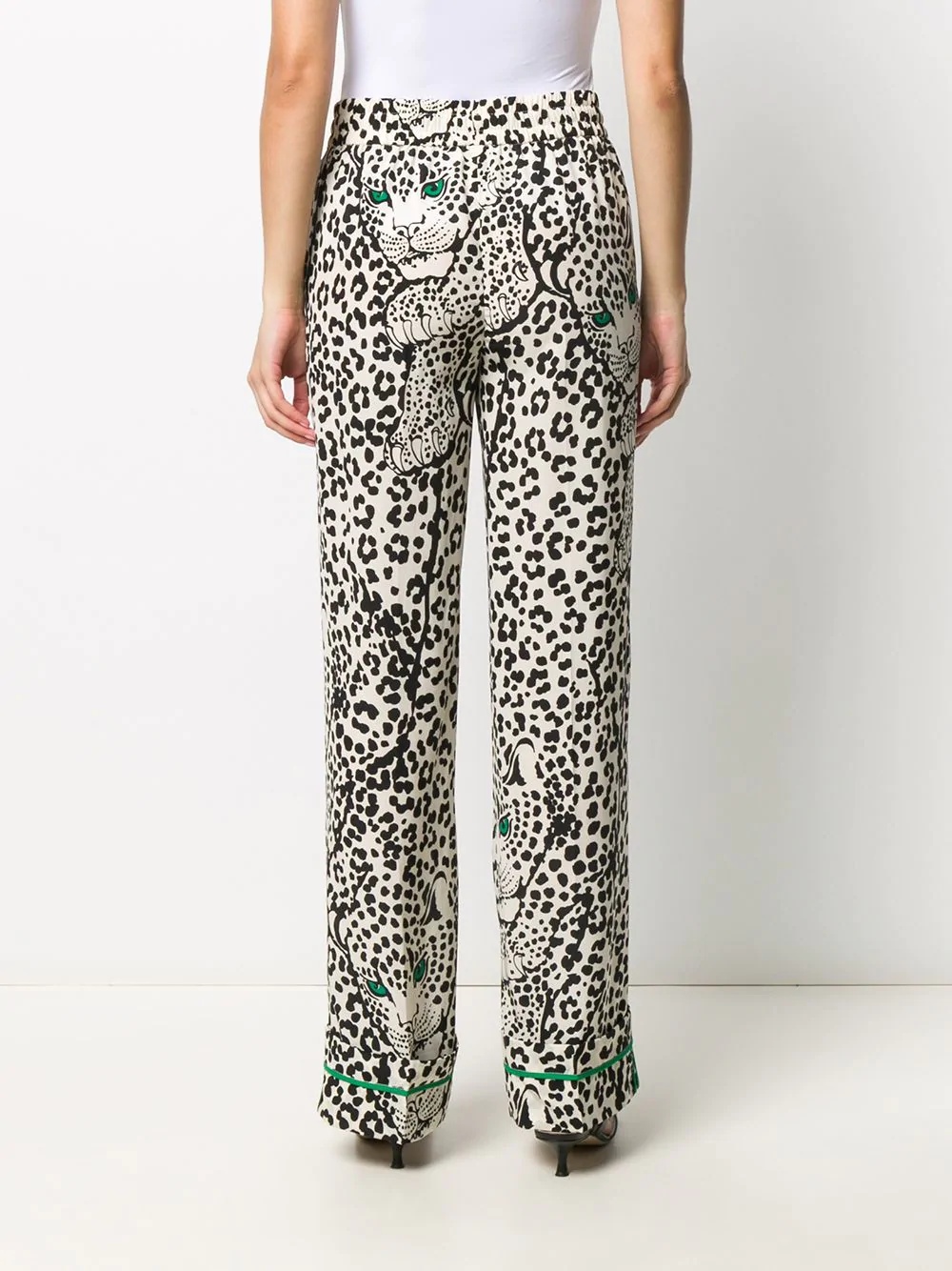 leopard-print straight-leg trousers - 4