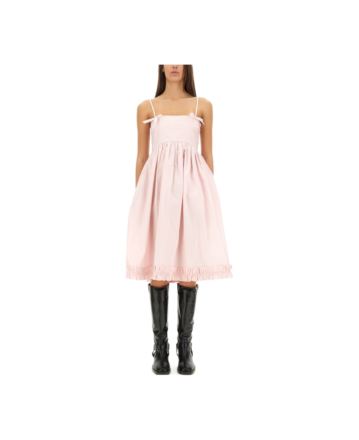 Pink Cotton Dress - 1