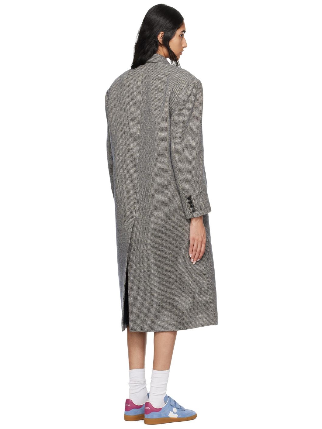 Black & Beige Lexana Coat - 3