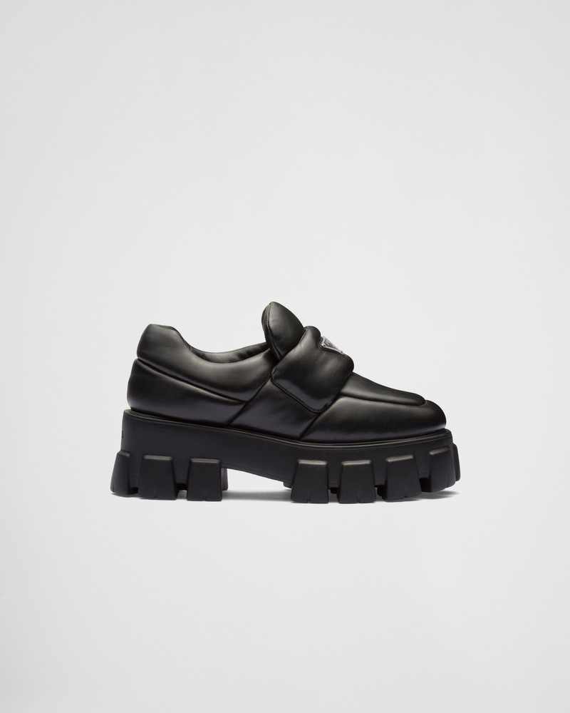 Prada Soft padded nappa leather loafers outlook