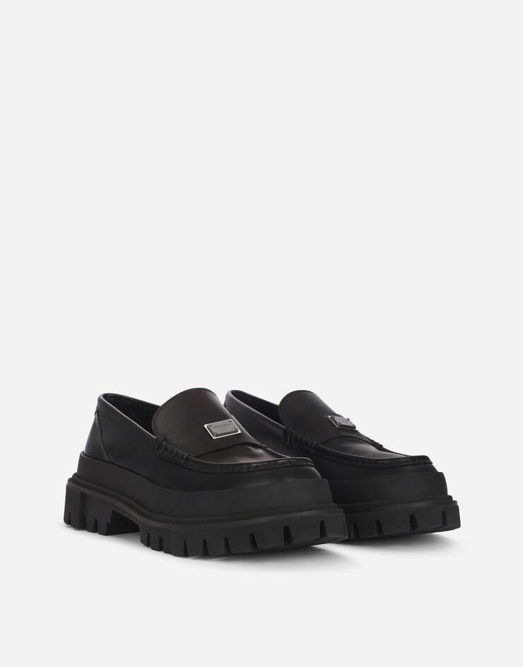 Brushed calfskin hi-trekking loafers - 5