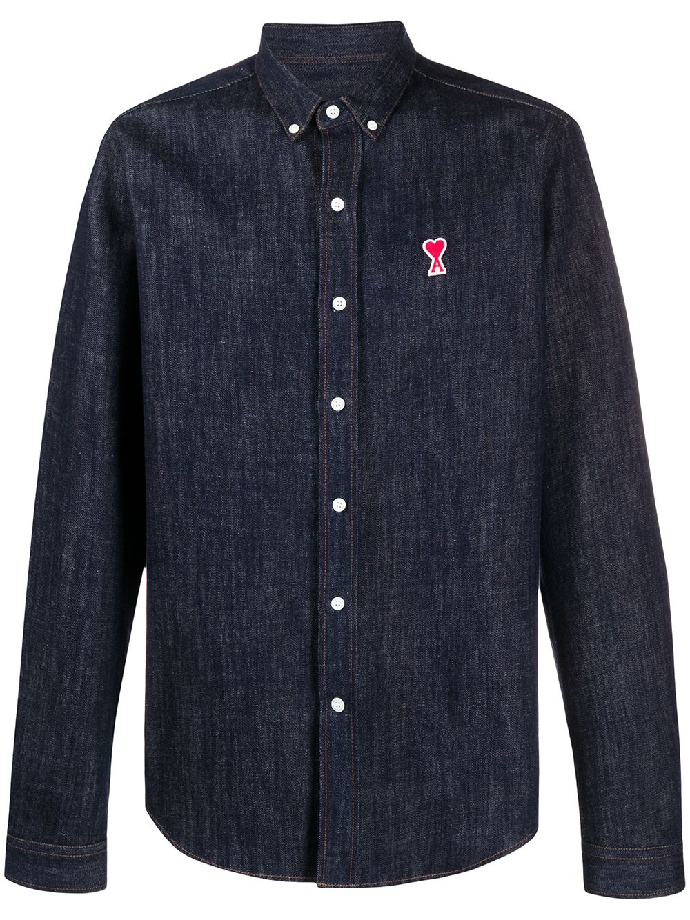 button-down Ami de Coeur denim shirt - 1