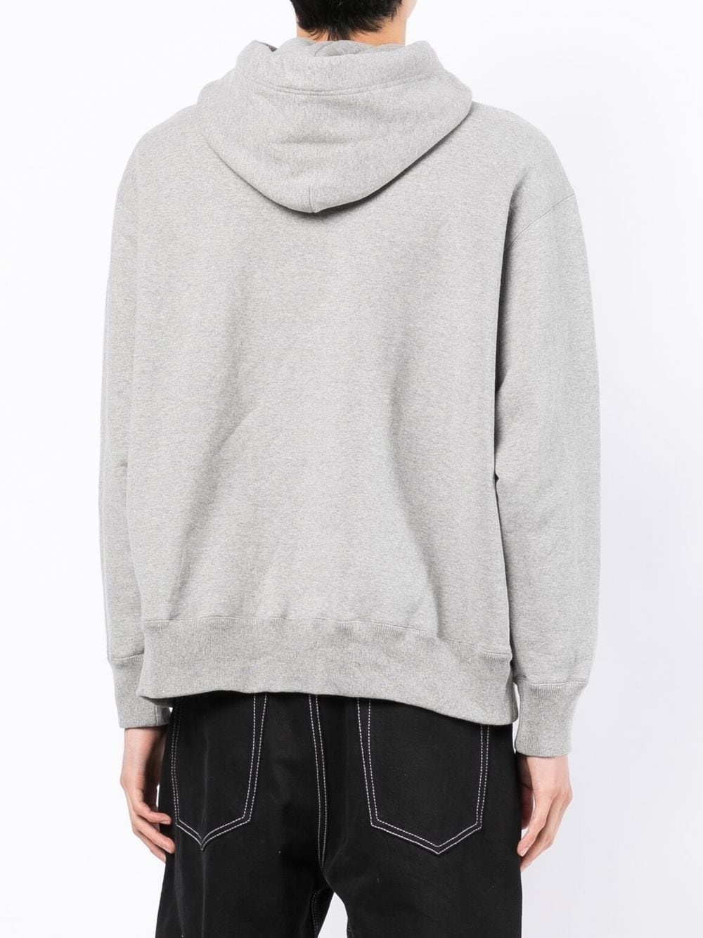 logo-patch drawstring hoodie - 6
