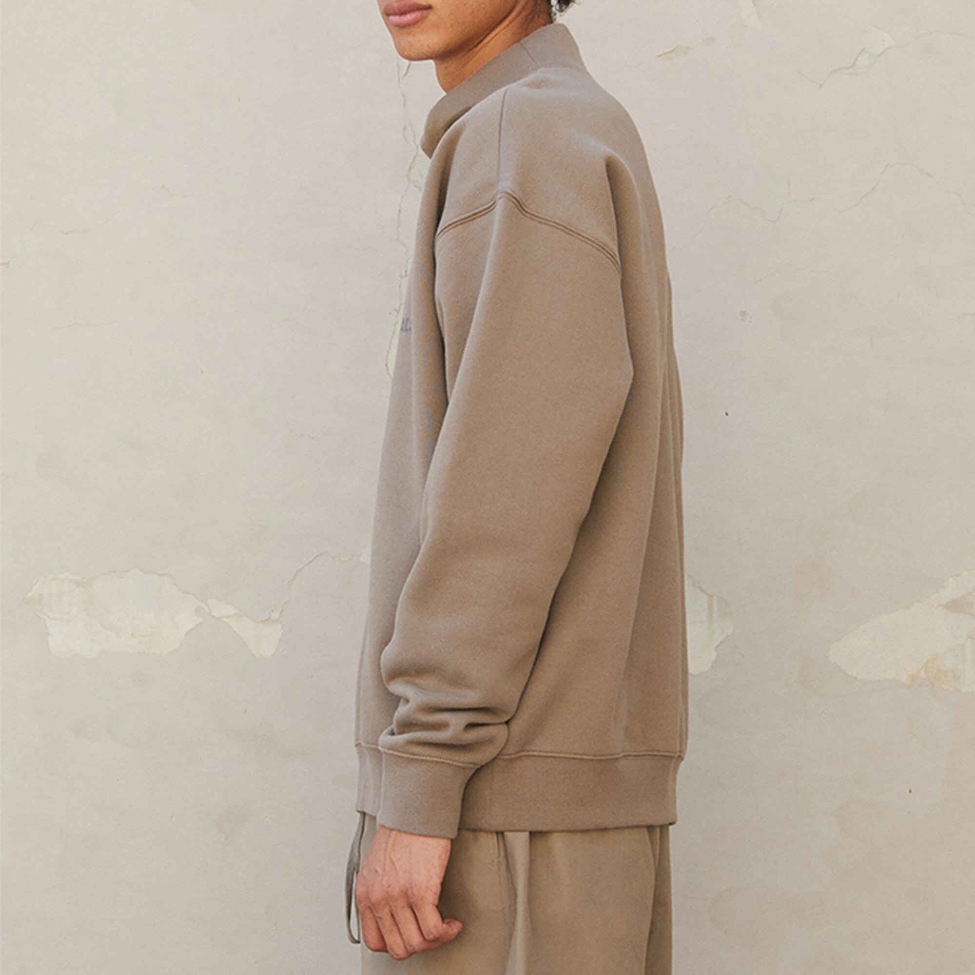 Fear of God Essentials FW21 Pullover Mock Neck Sweatshirt 'Harvest' FOG-FW21-011 - 5