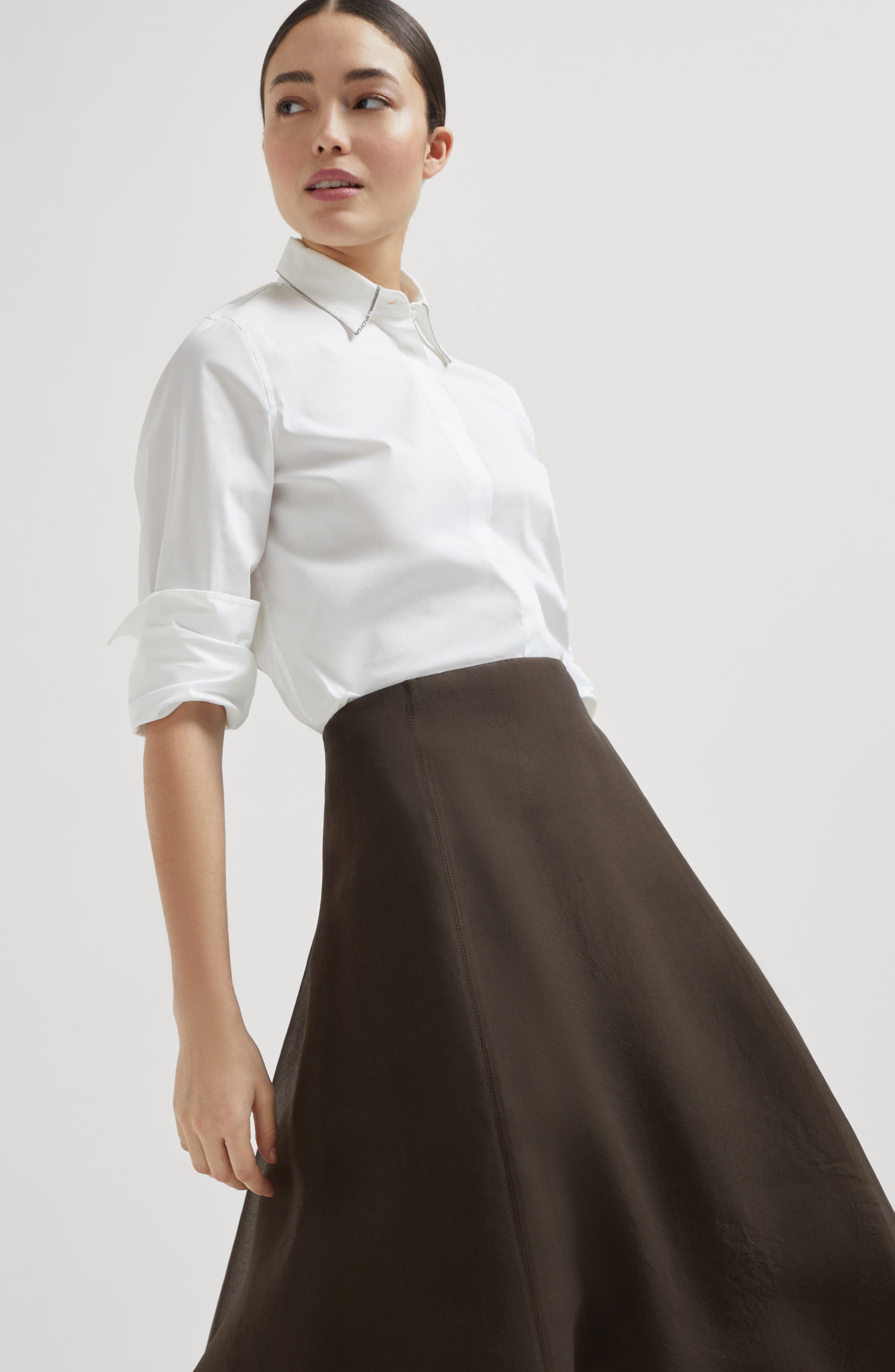 Brunello Cucinelli Circle skirt in Cocoa at Nordstrom - 4
