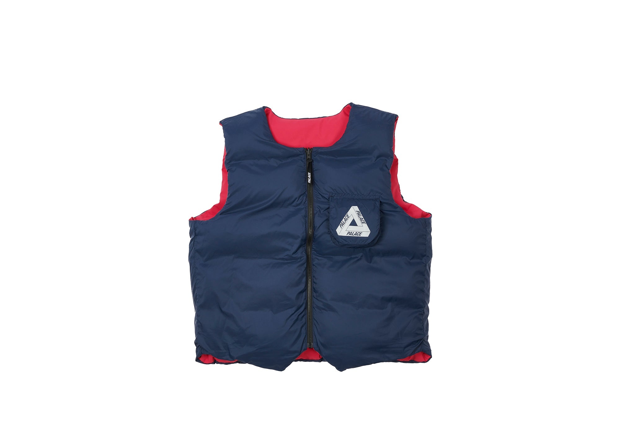 PALACE GORE-TEX INFINIUM REVERSO DOWN VEST PINK / NAVY | REVERSIBLE