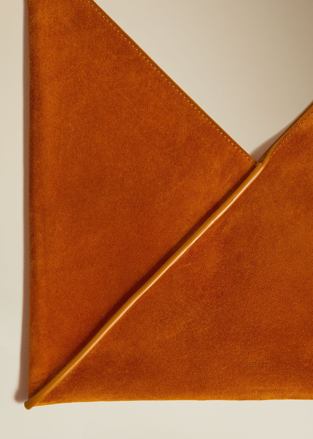 The Small Sara Tote in Caramel Suede - 4