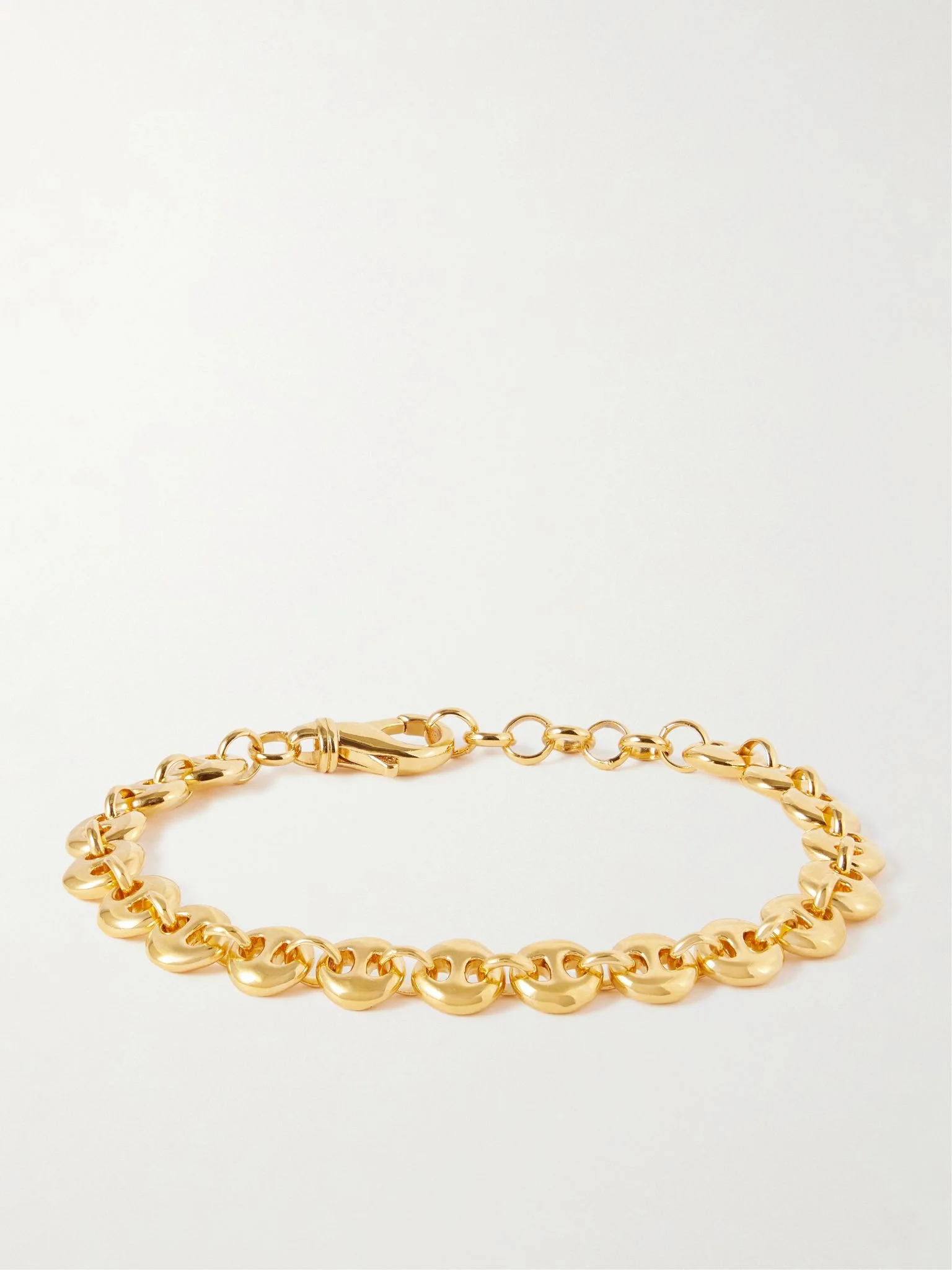 Small Circle Link gold vermeil bracelet Gold - 1