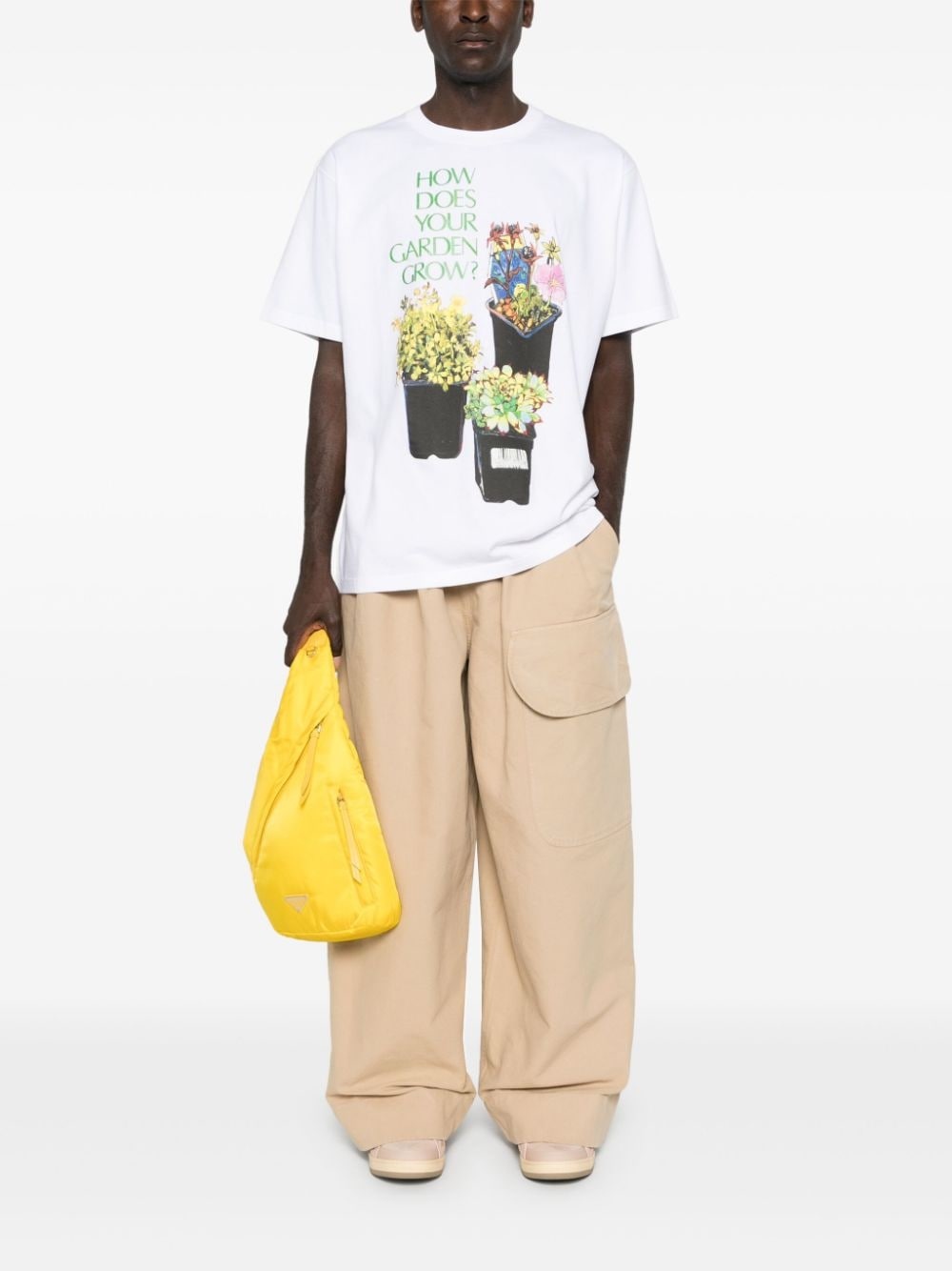 floral-print organic cotton T-shirt - 2