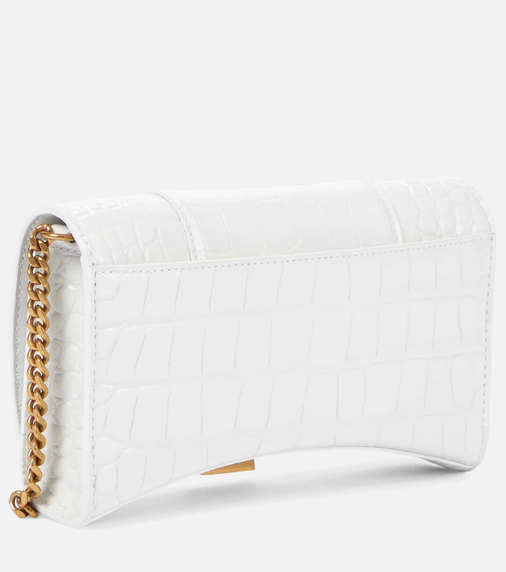 Hourglass leather wallet on chain - 4