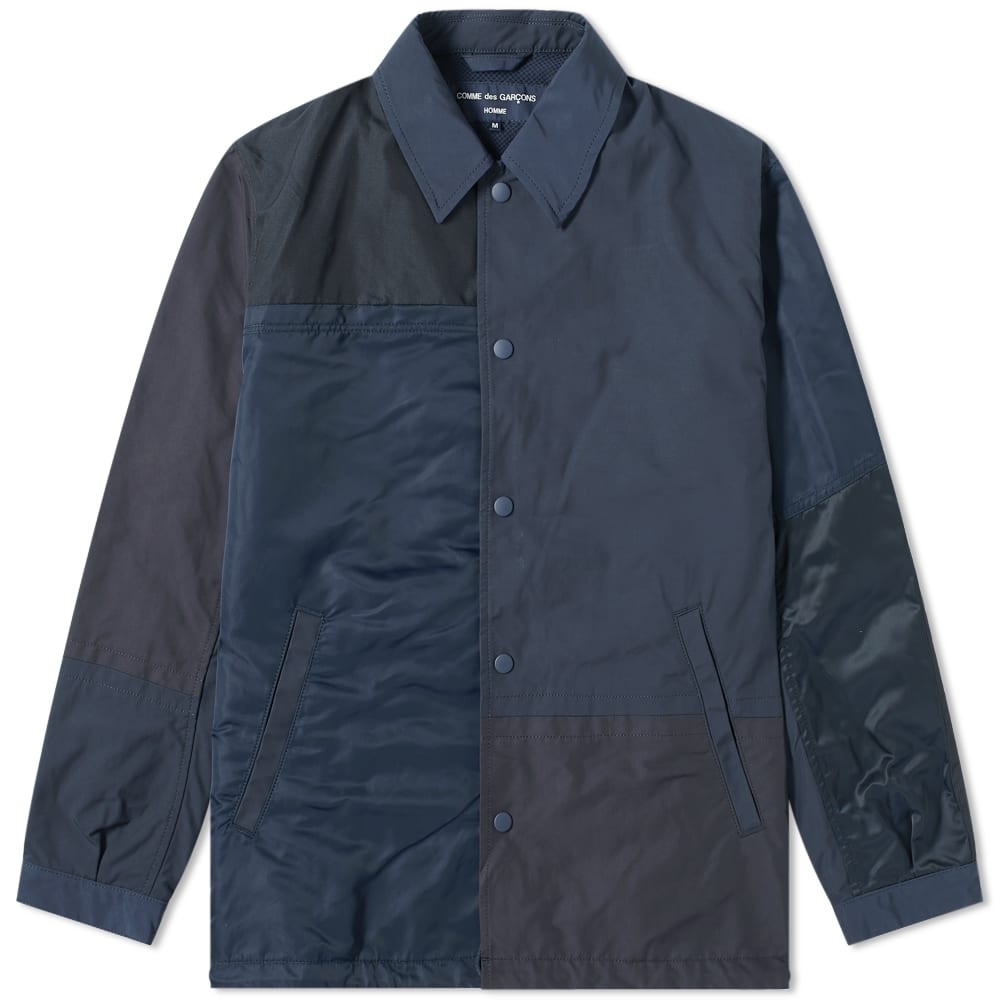 Comme des Garcons Homme Nylon Panel Coach Jacket - 1