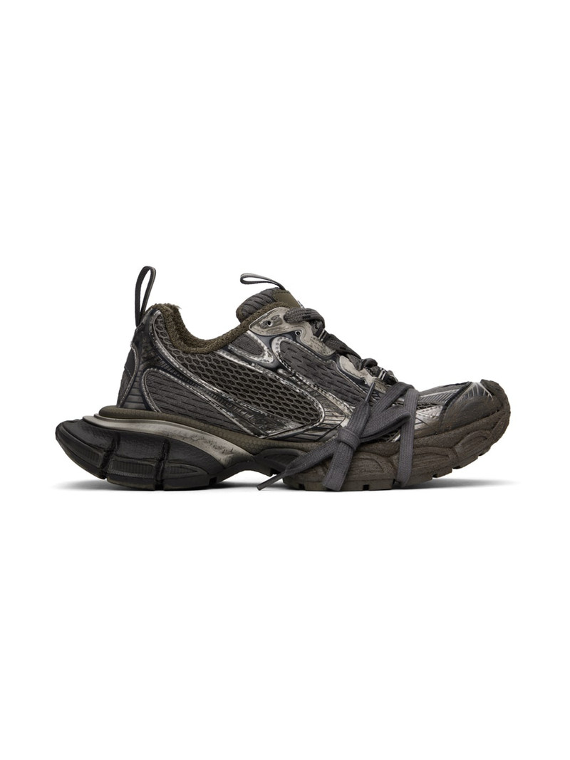 Gray & Brown 3XL Sneakers - 1