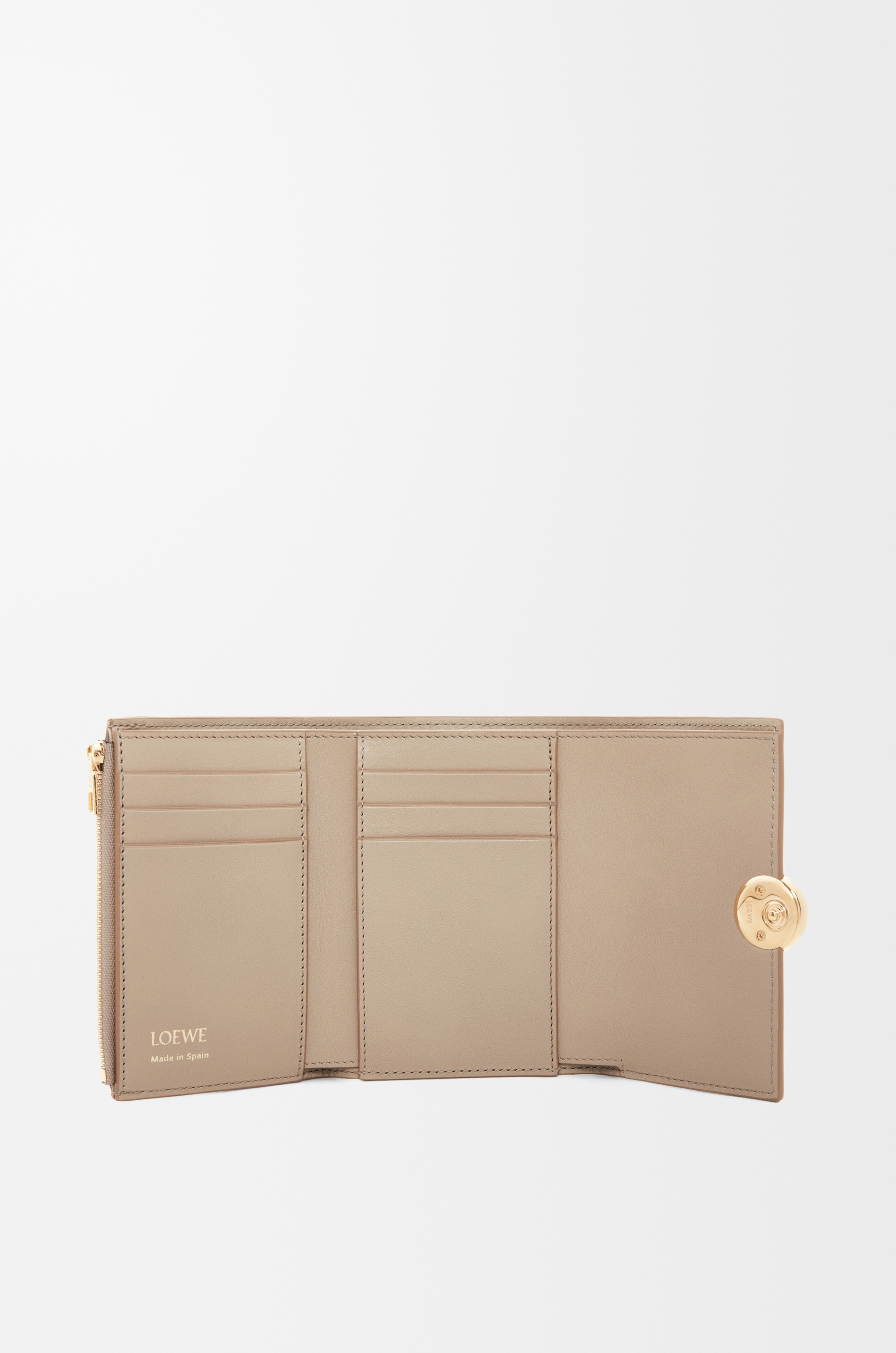 Pebble small vertical wallet in shiny nappa calfskin - 2