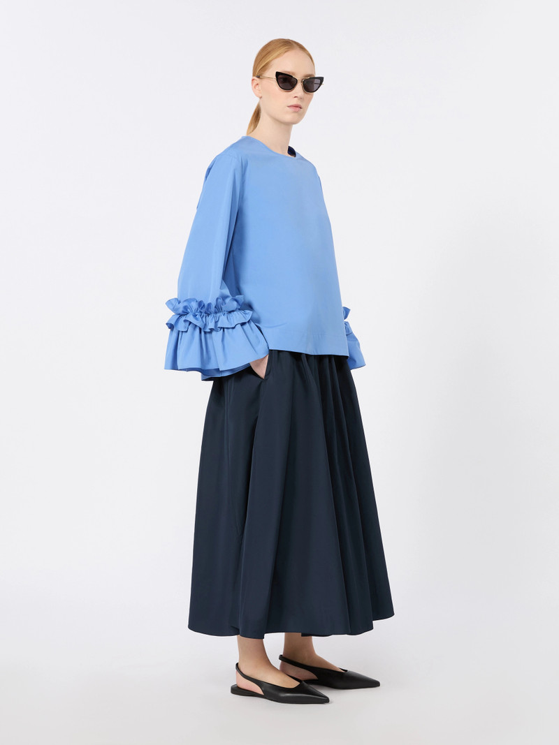 'S Max Mara ROMINA Taffeta pleated skirt - ULTRAMARINE outlook