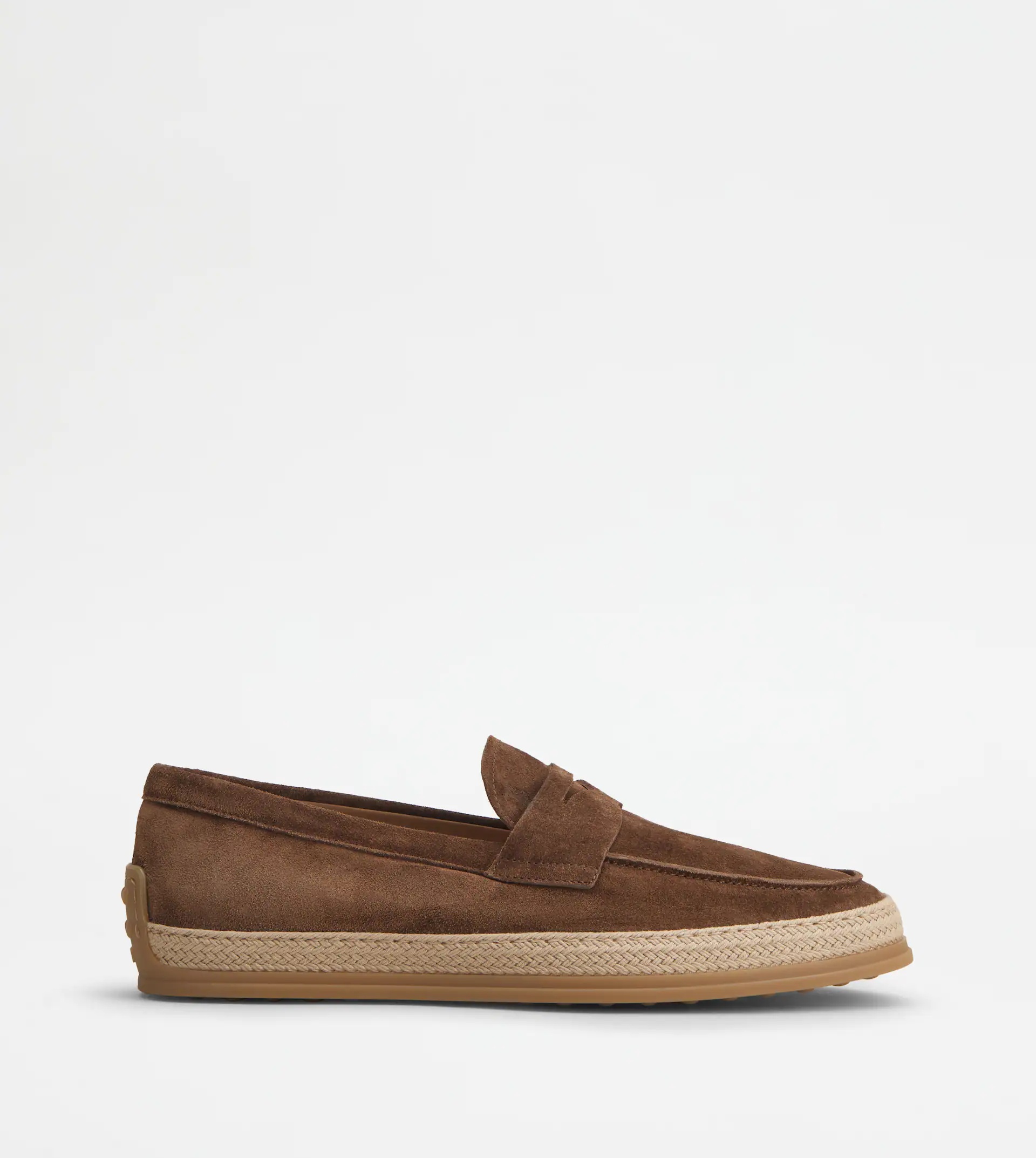 LOAFERS IN SUEDE - BROWN - 1