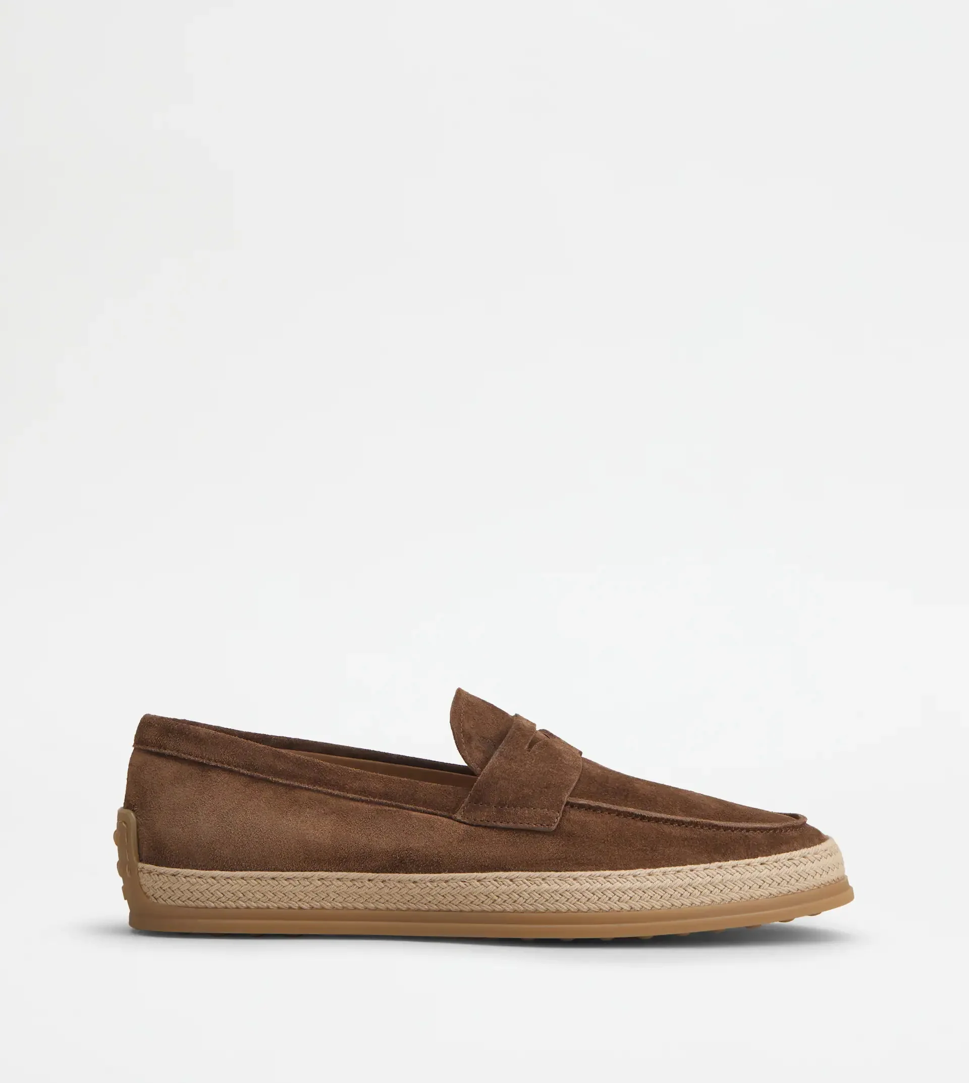LOAFERS IN SUEDE - BROWN - 1