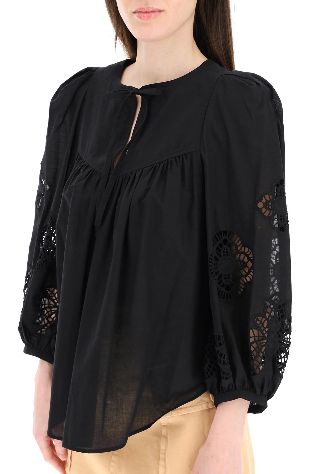 BLOUSE WITH GUIPURE - 5