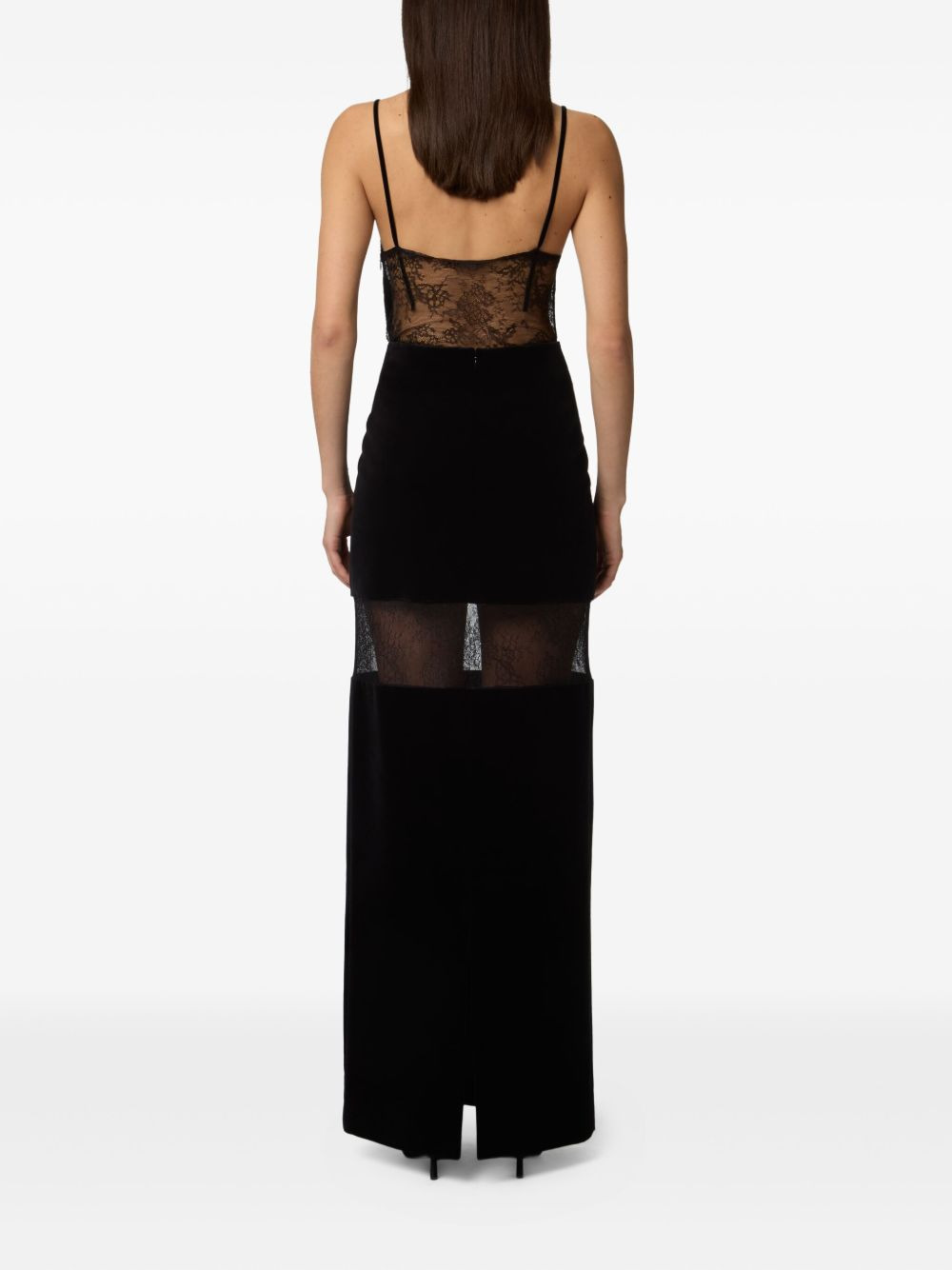 lace-embellished maxi skirt - 3