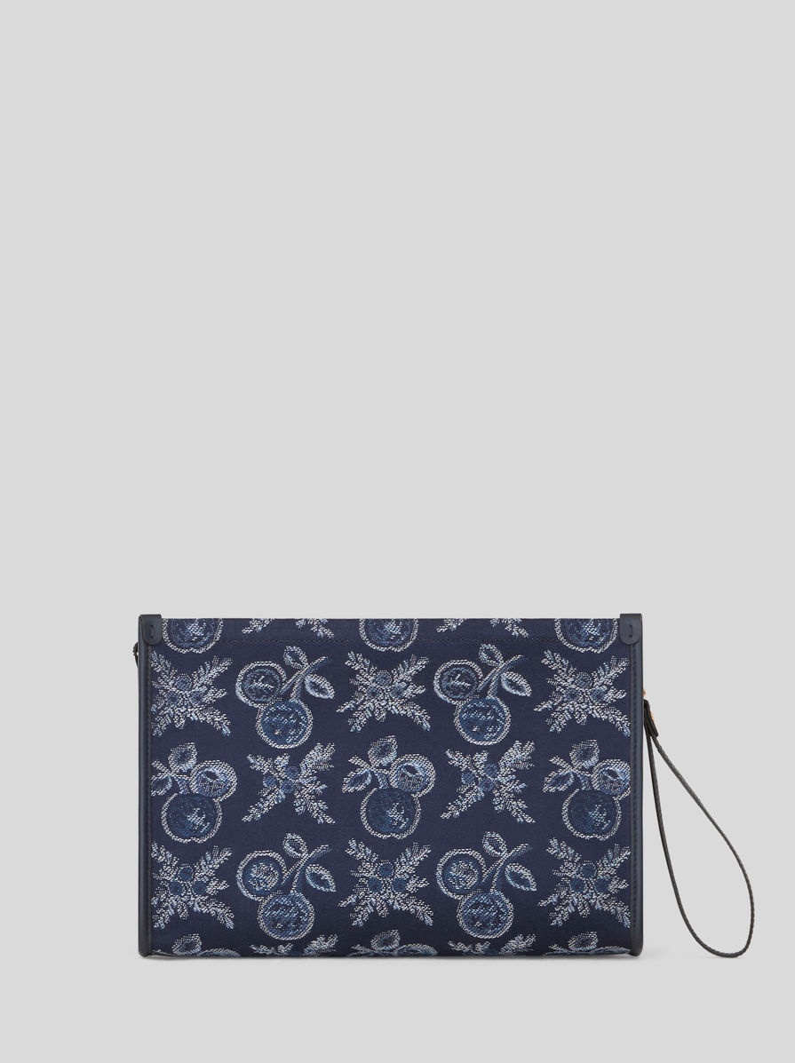LARGE JACQUARD POUCH WITH APPLES - 3