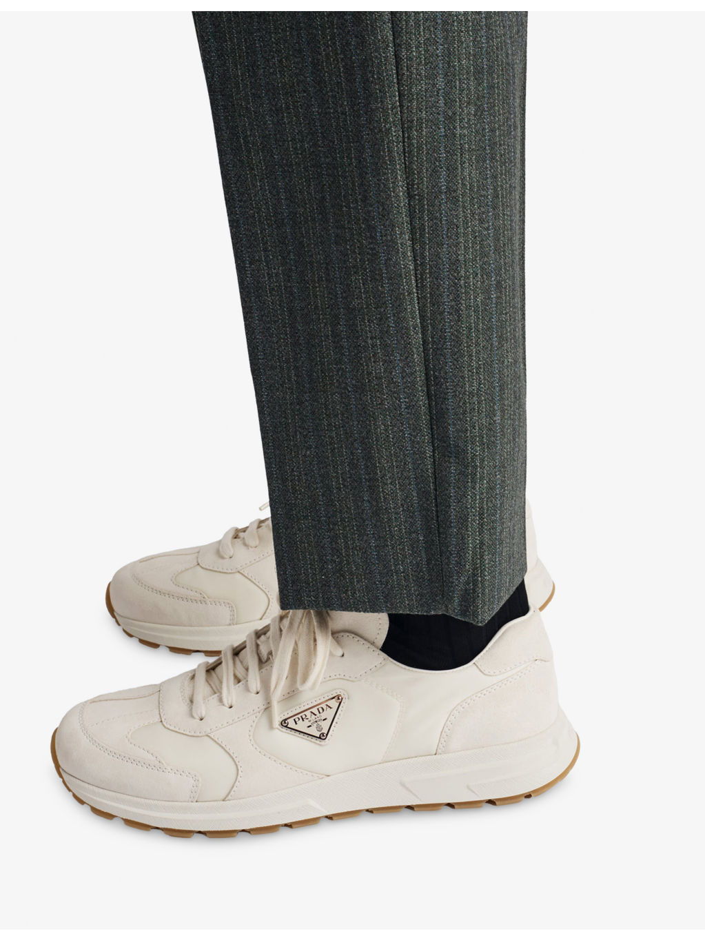 Prax Suede and Woven Trainers - 2
