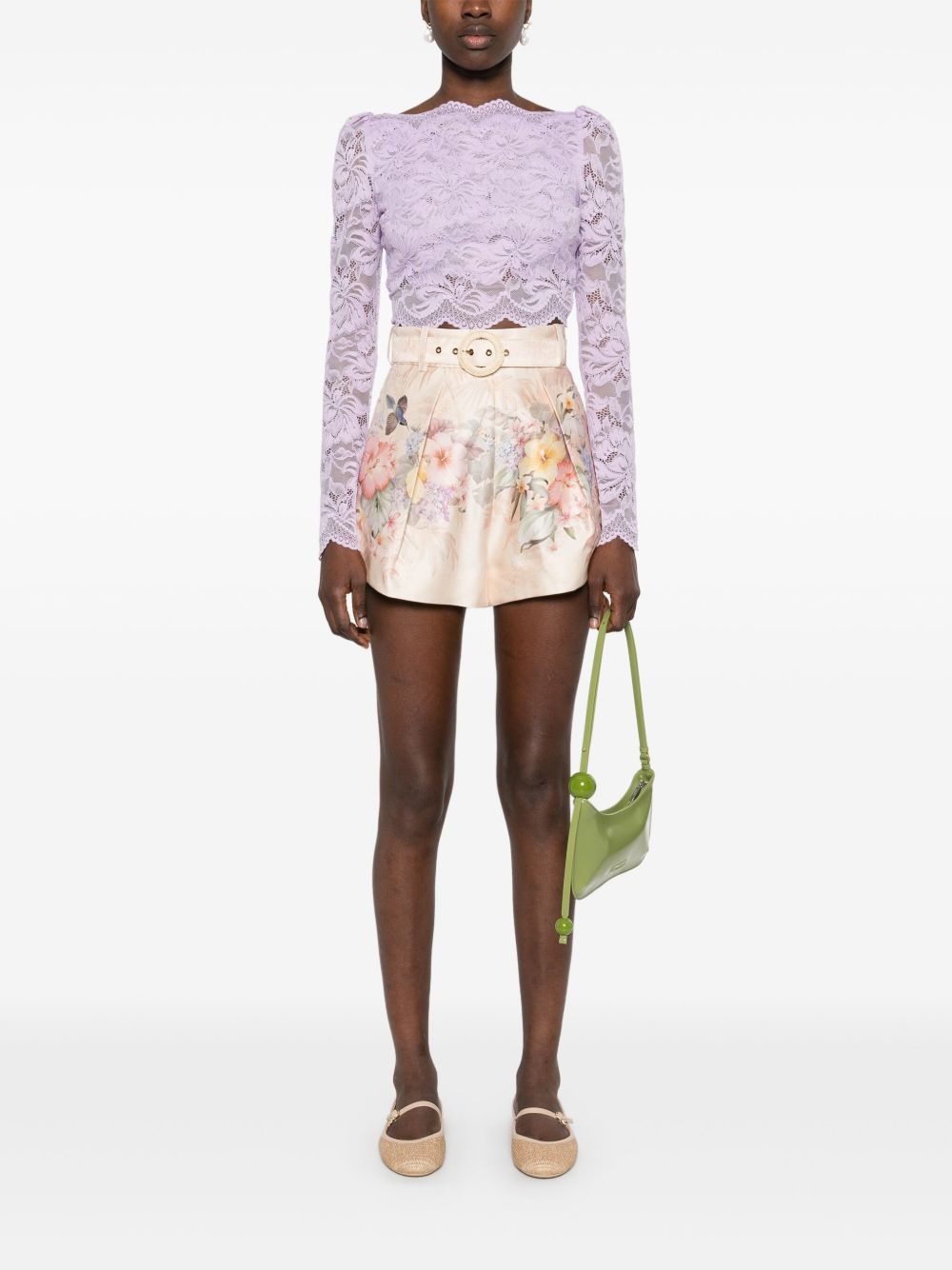 Zimmermann Women Silk And Cotton Blend Shorts - 4