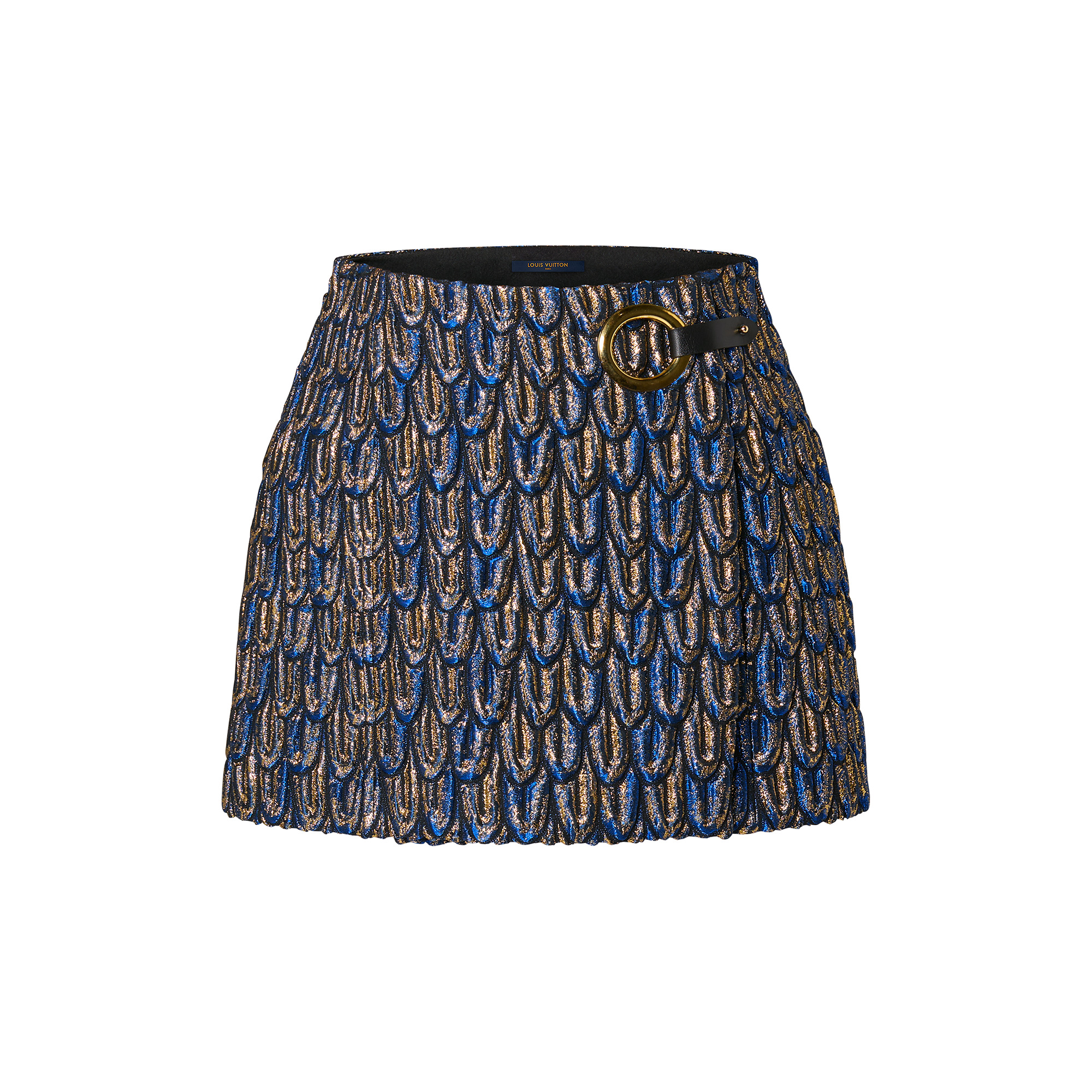 3D Feather Mini Wrap Skirt - 1