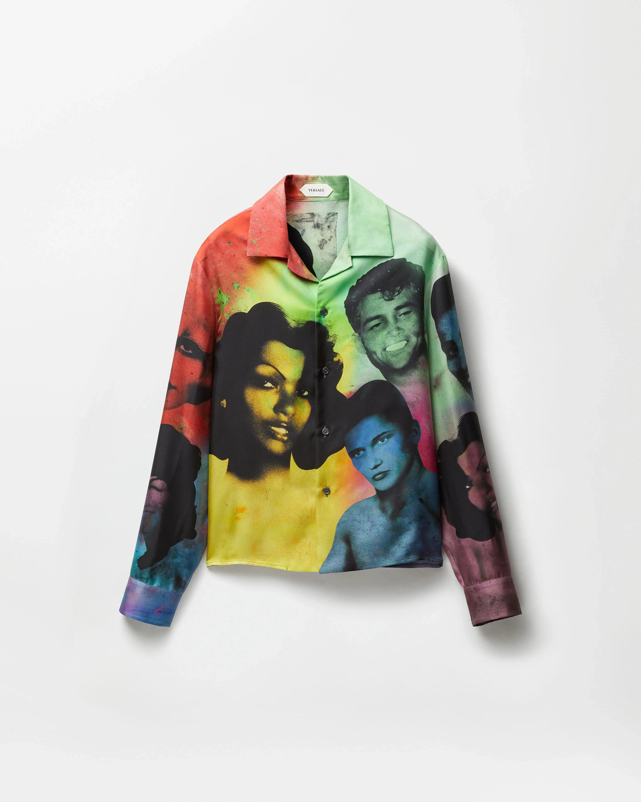 Printed Silk Twill Slim Shirt - 1