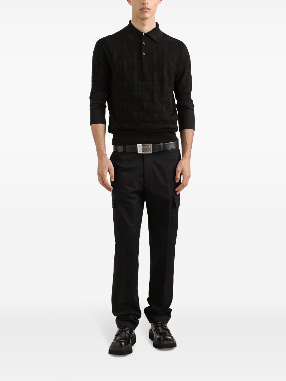 logo-plaque cargo pants - 2