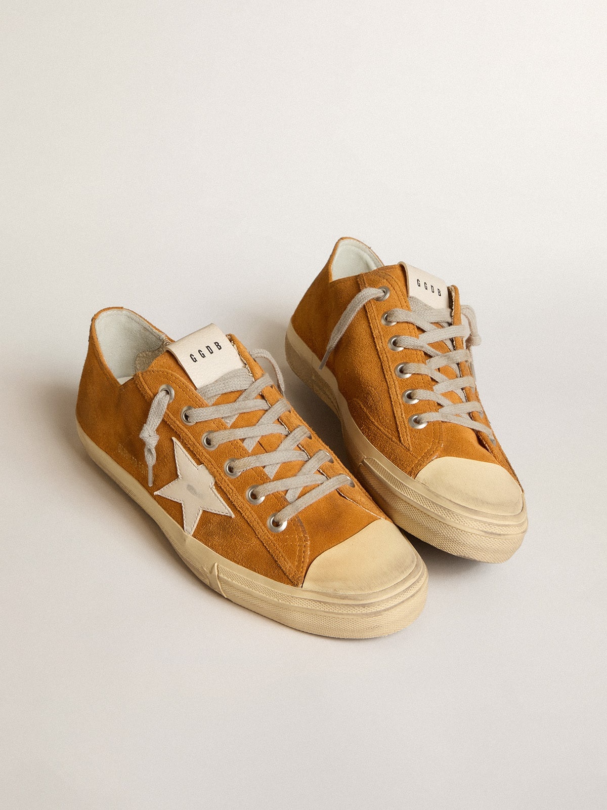 Men's V-Star LTD in camel suede with a milk-white leather star - 2