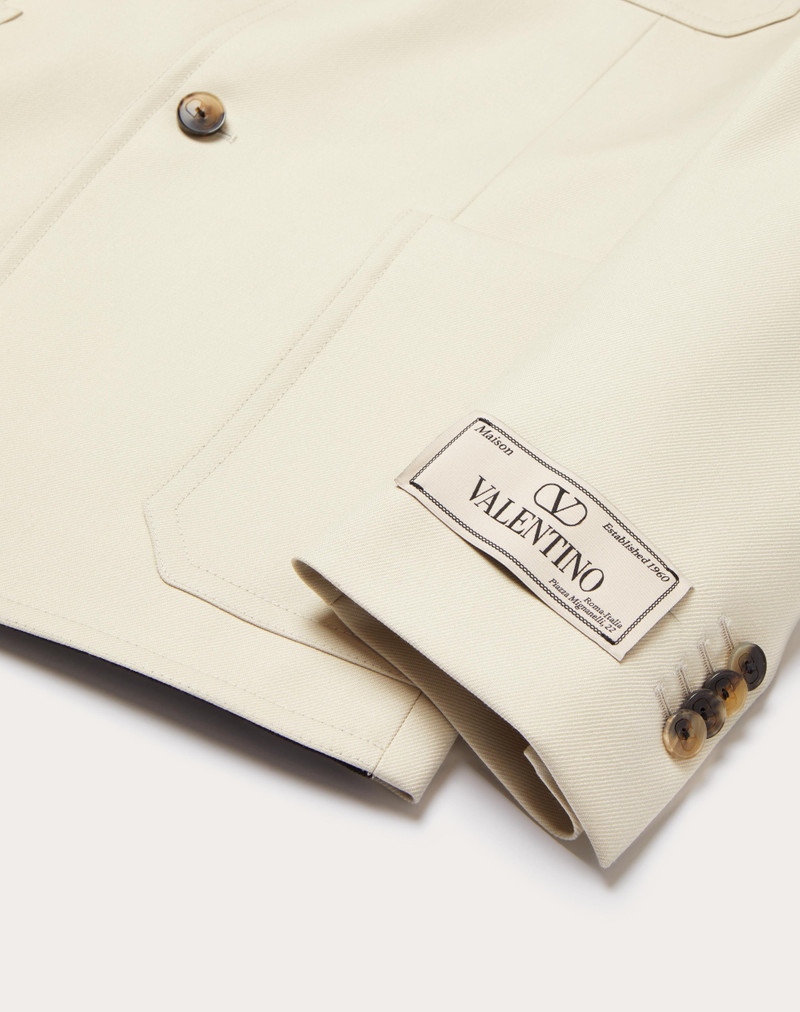 SINGLE-BREASTED WOOL JACKET WITH MAISON VALENTINO TAILORING LABEL 3