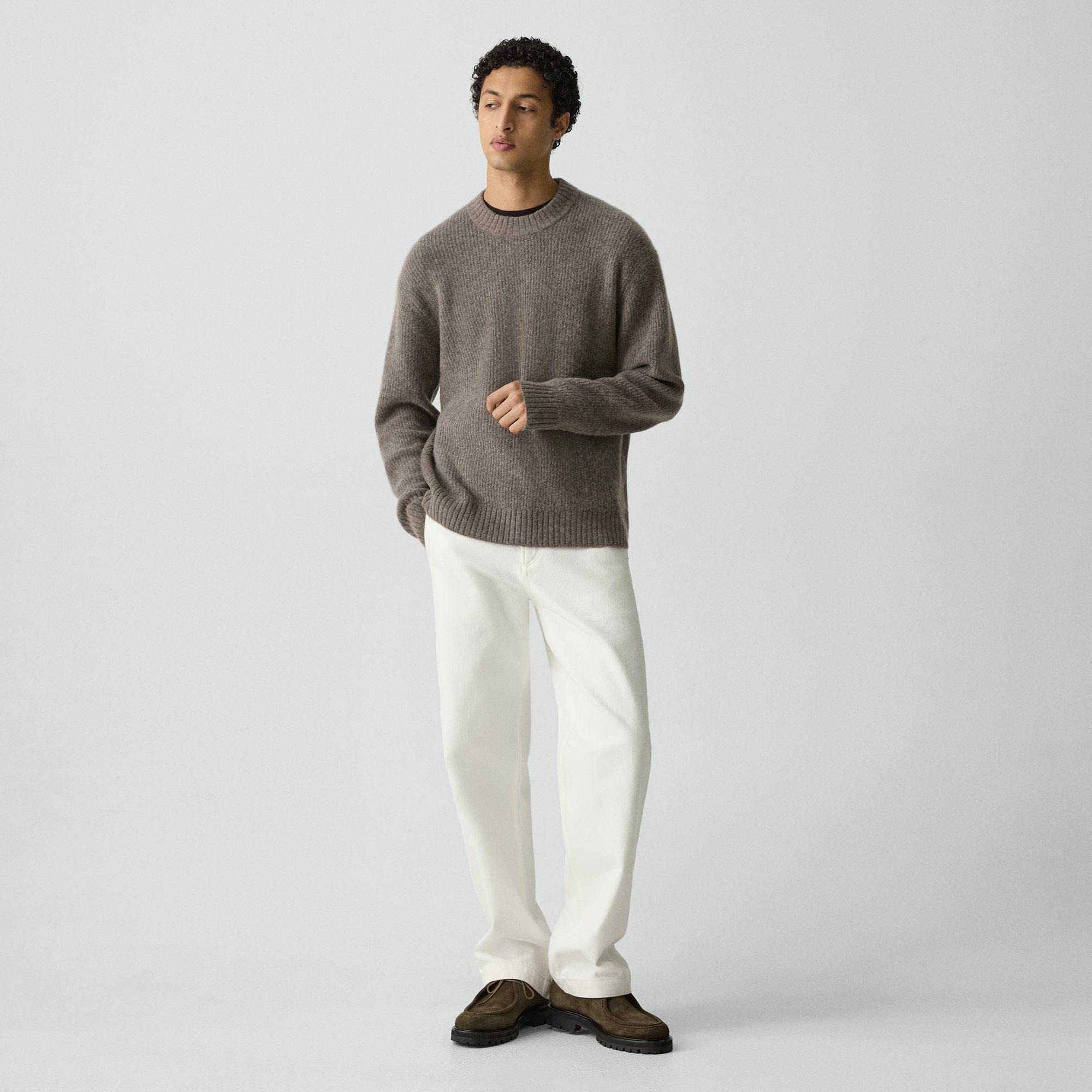 Relaxed Crewneck Sweater in Astor Wool - 6