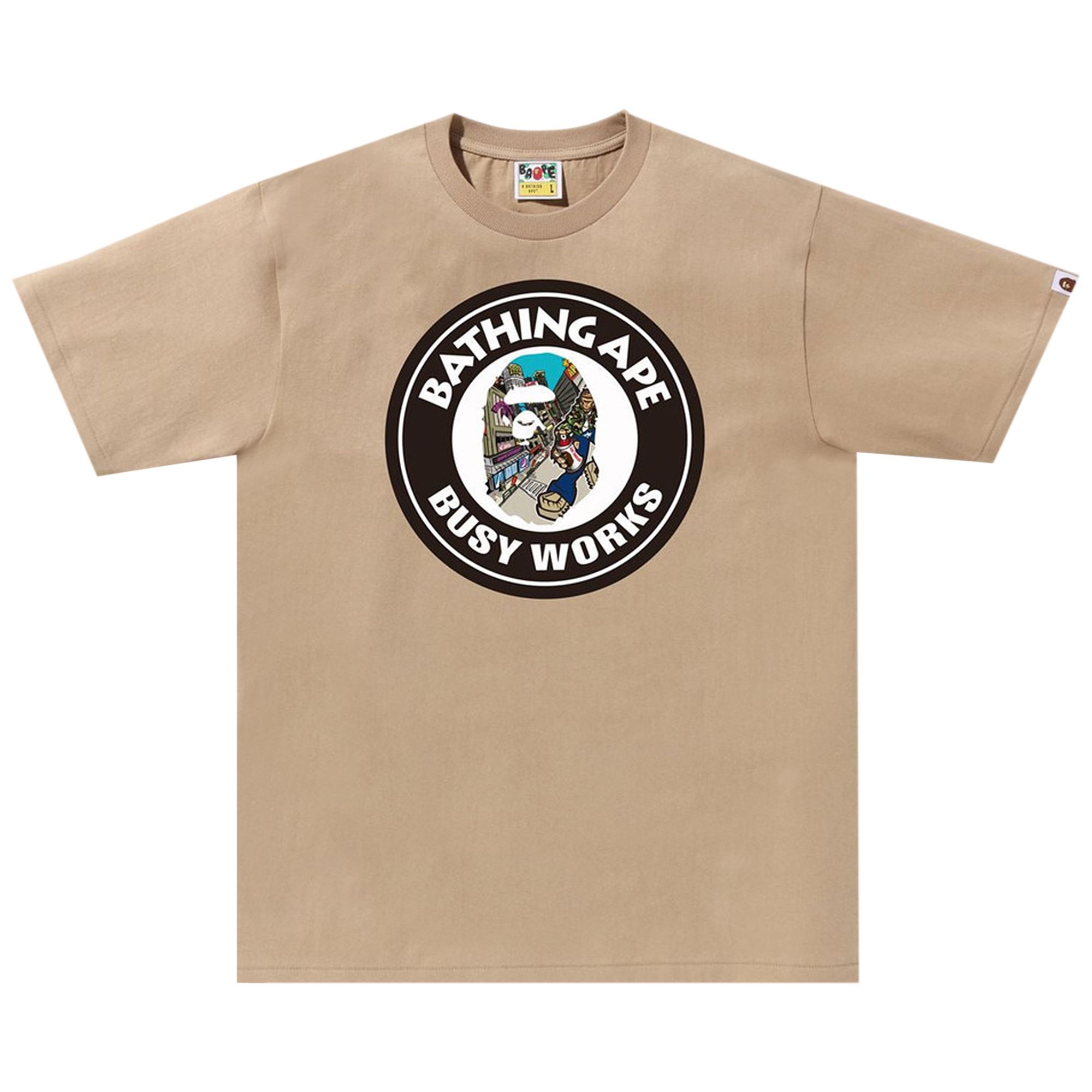 BAPE Comic Art Busy Works Tee 'Beige' - 1