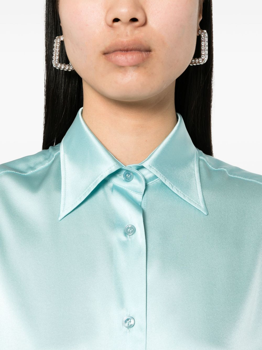satin silk shirt - 5