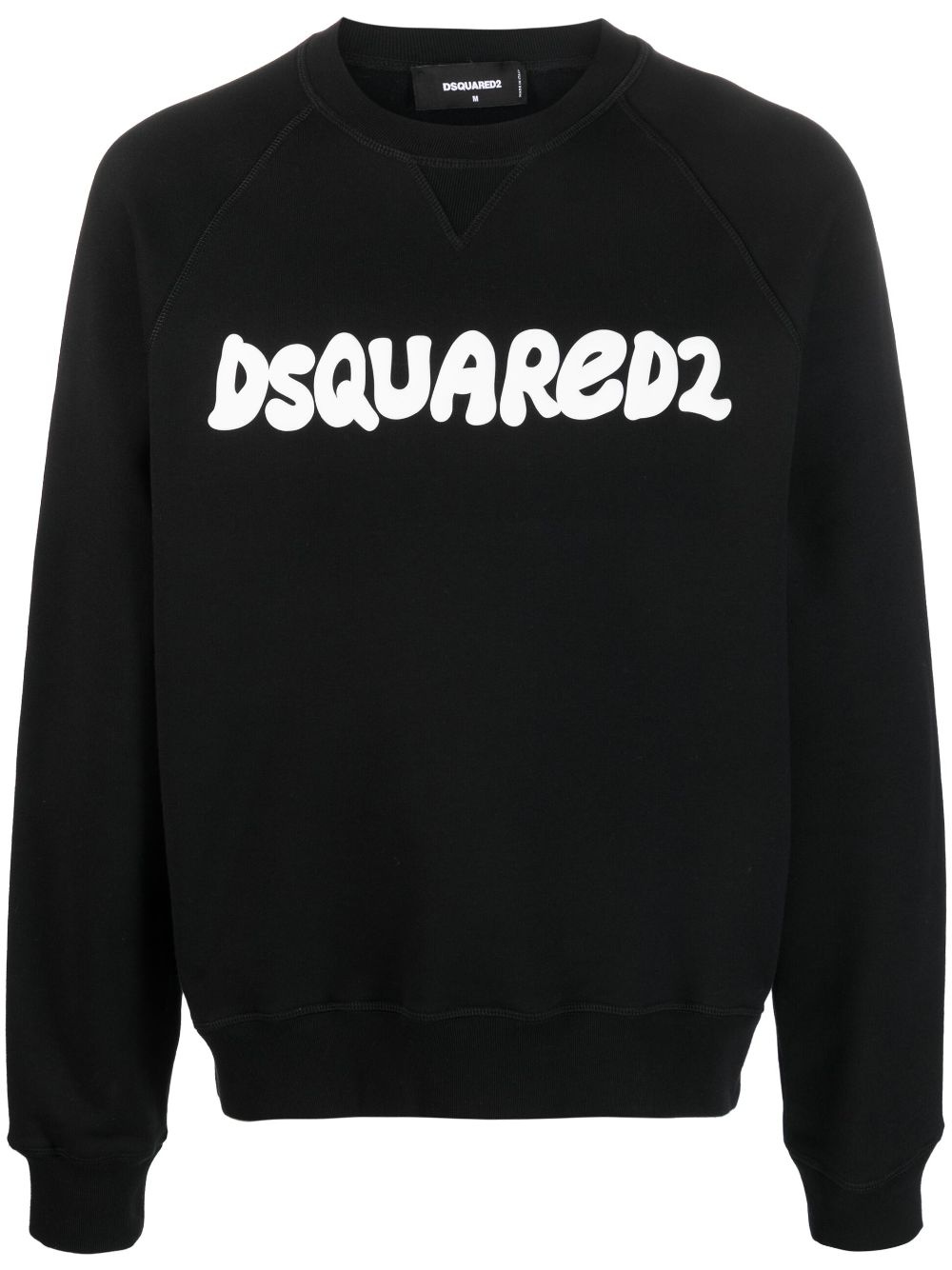 logo-print cotton sweatshirt - 1