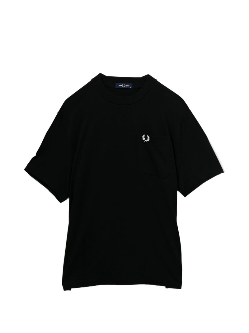 logo-embroidered T-shirt 1