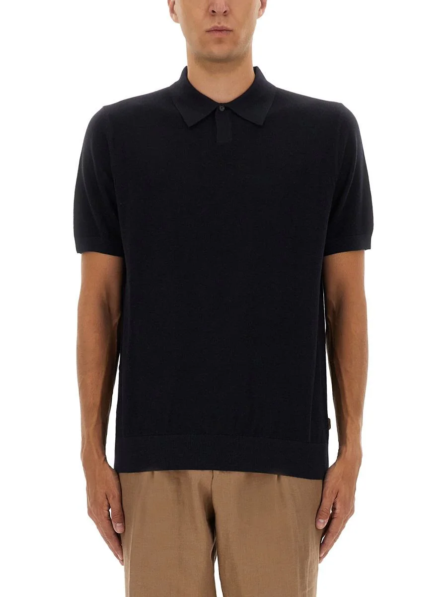Boss Merino Wool Polo Shirt - 1