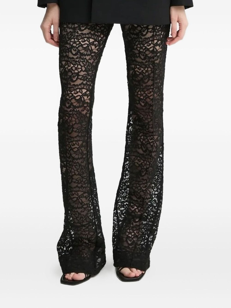 lace flare-leg trousers 1