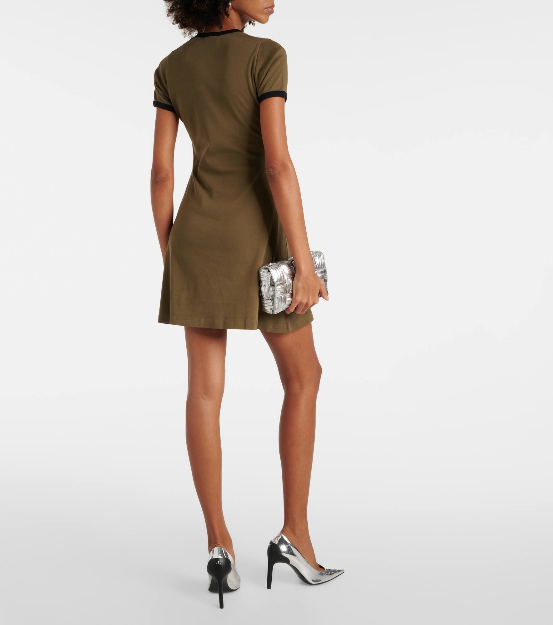 Cotton jersey minidress - 3
