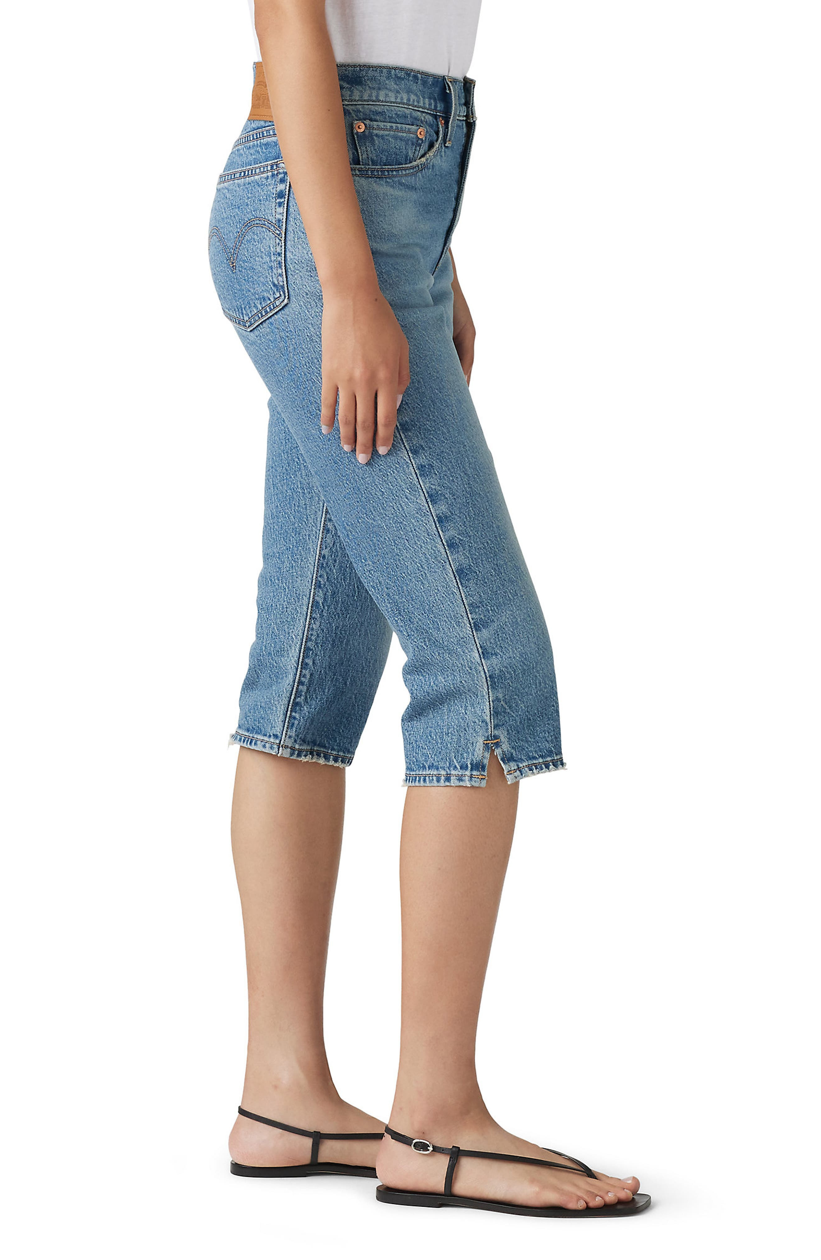 levi's Wedgie High Waist Capri Jeans in Next Saturday No Crease at Nordstrom - 3