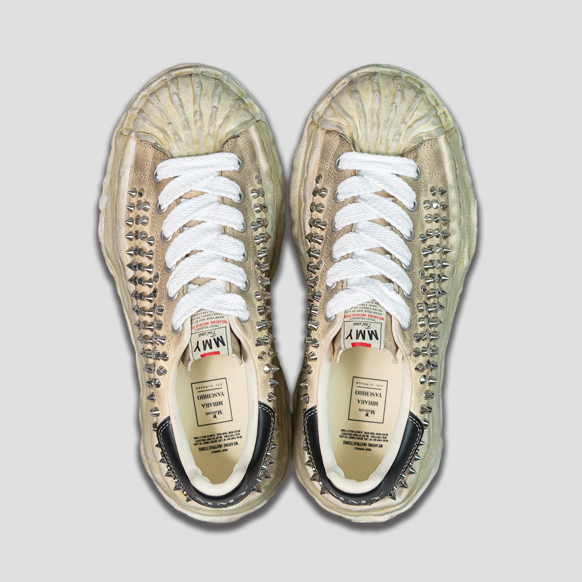 BLAKEY OG SOLE STUDDED CANVAS LOW-TOP SNEAKERS - 3