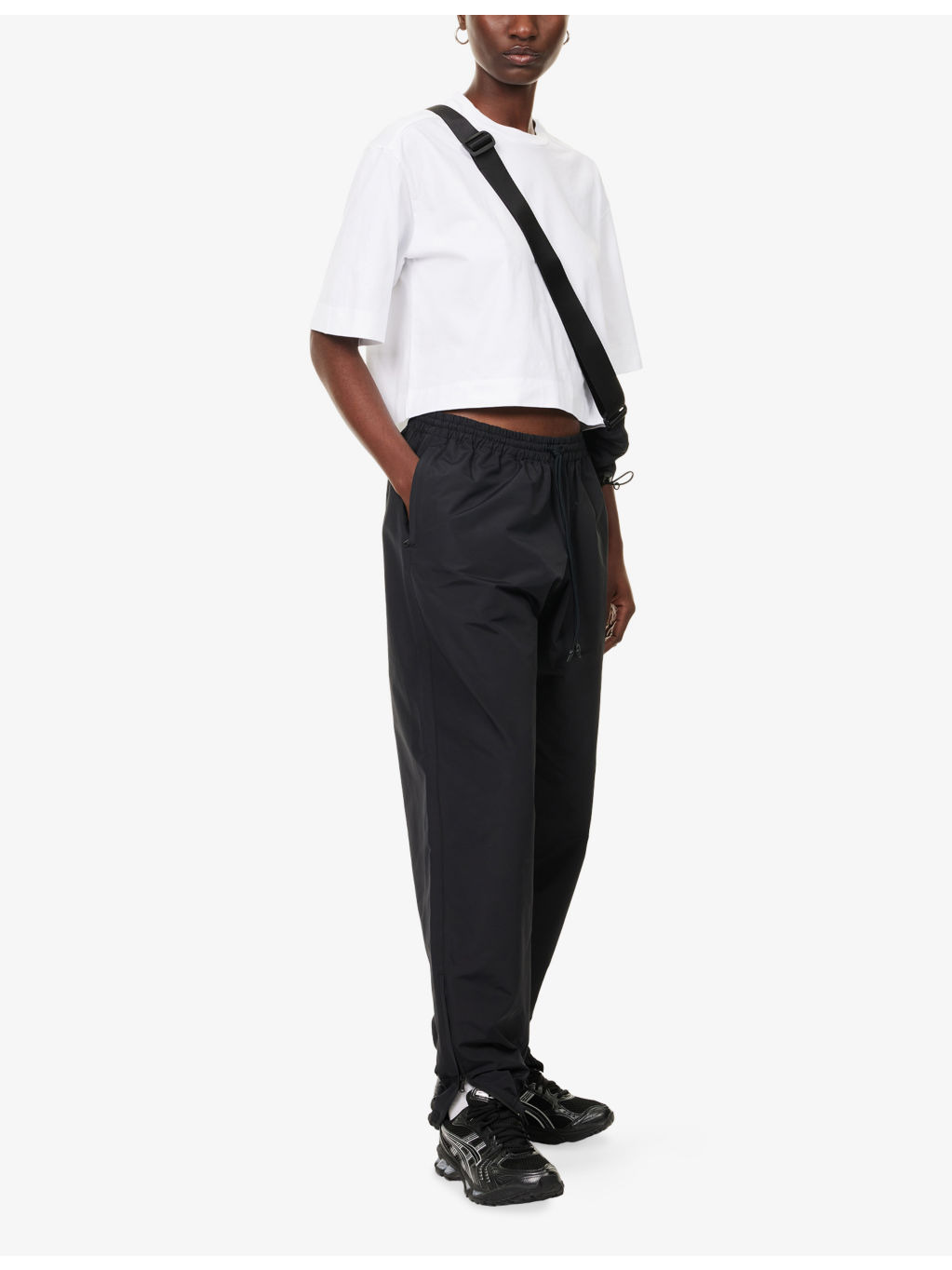 Addison Cropped Cotton-Jersey T-Shirt - 2