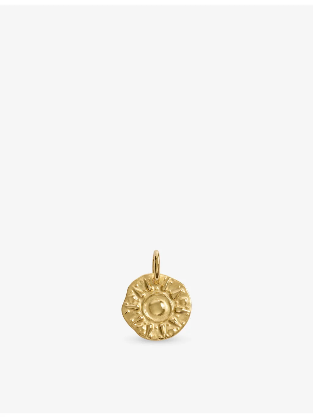 Sun 18ct Gold Vermeil Pendant - 1
