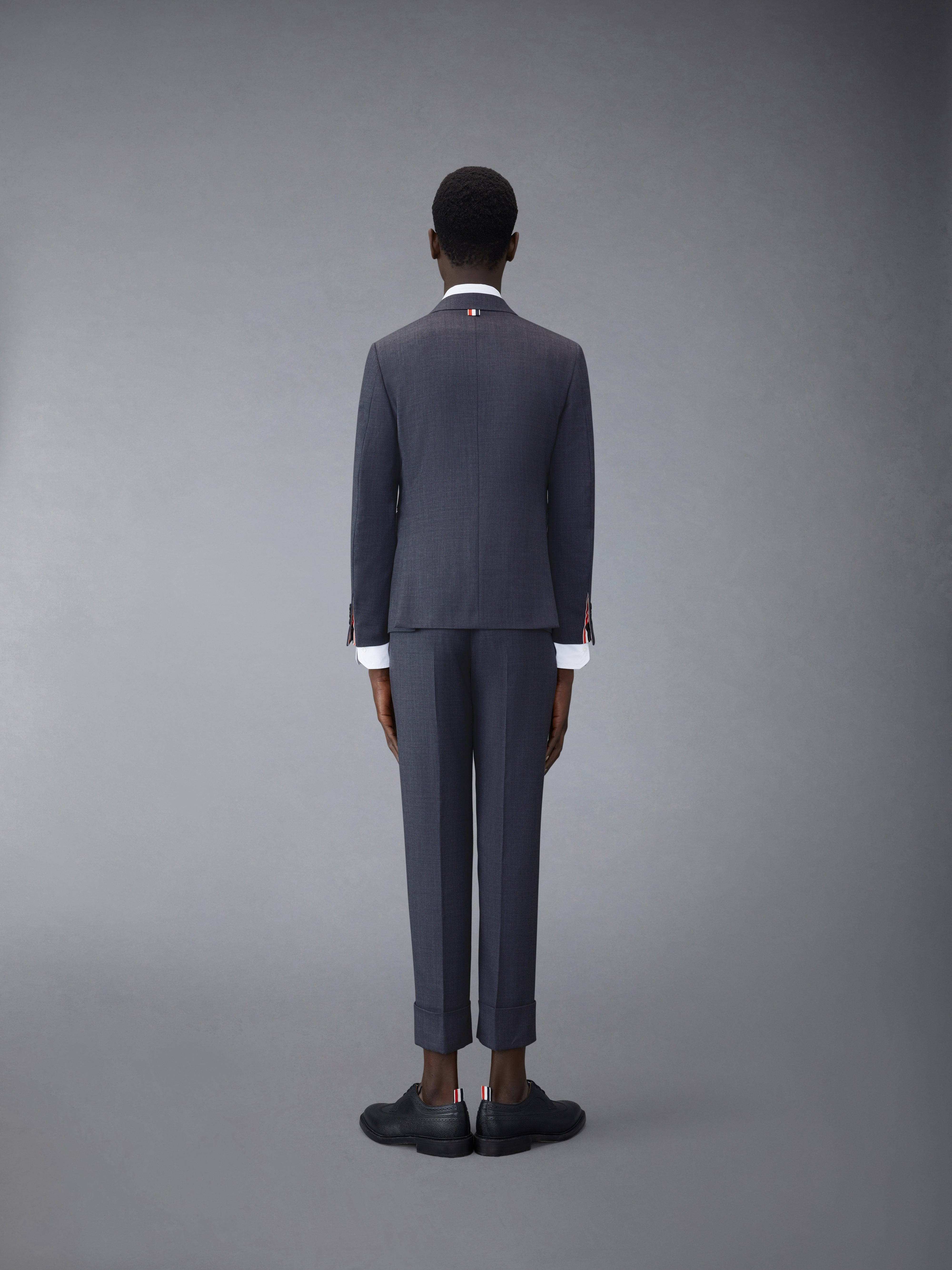 Medium Grey Super 120s Wool Twill Classic Suit - 2